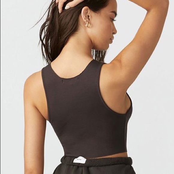 Joah Brown Raw Edge Crop - Picture 2 of 6